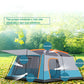 Outdoor Tent Two Rooms and One Living Room 4 To 6 People Thick Rainstorm Camping Tent