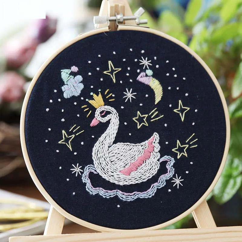Three-dimensional Embroidery Diy Student Handmade Creative Adult Material Package French Ribbon Embroidery Su Embroidery Beginner Kit