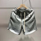 Summer Men's Letter Print Five-point Sports Casual Shorts