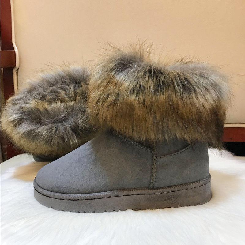 Winter Snow Boots Thick Wool Cotton Shoes Non-slip All-match Warm Women's Short Boots