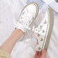 Girls Love Board Shoes Fashion White Shoes Women Korean Style Flat Student Canvas Shoes Women