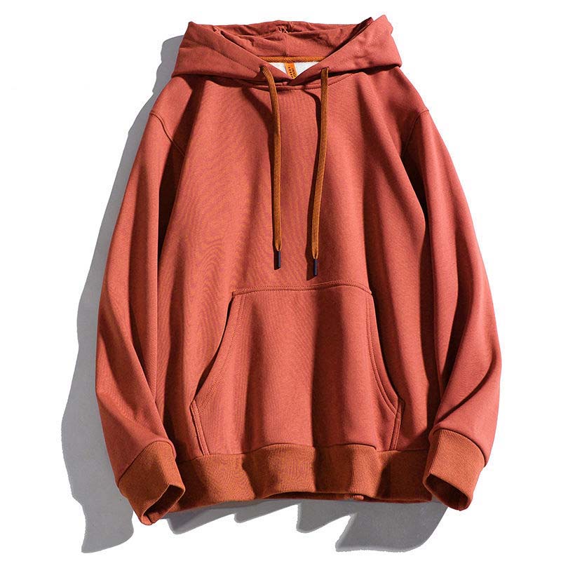 Men's Solid Color Hoodie Pullover Spring and Autumn New Trend of Outdoor Casual Coat