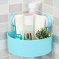 Plastic Suction Cup Bathroom Corner Storage Rack Shower Shelf Kitchen Collecting Basket