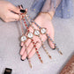 Women's Korean Luxury Rhinestones Quartz Watches Small Simple Bracelet Watches Crystal Diamond All-match Watch Bracelet