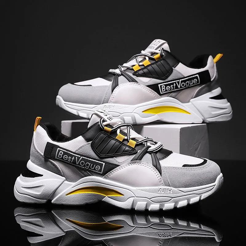 Summer Men's Sports Shoes Korean Style Trendy Old Shoes Casual Running Shoes All-match Student Casual Shoes