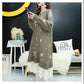Autumn and Winter Fashion Trend Snowflake Women's Sweater Dress Loose-fitting Mini Sexy Blouse
