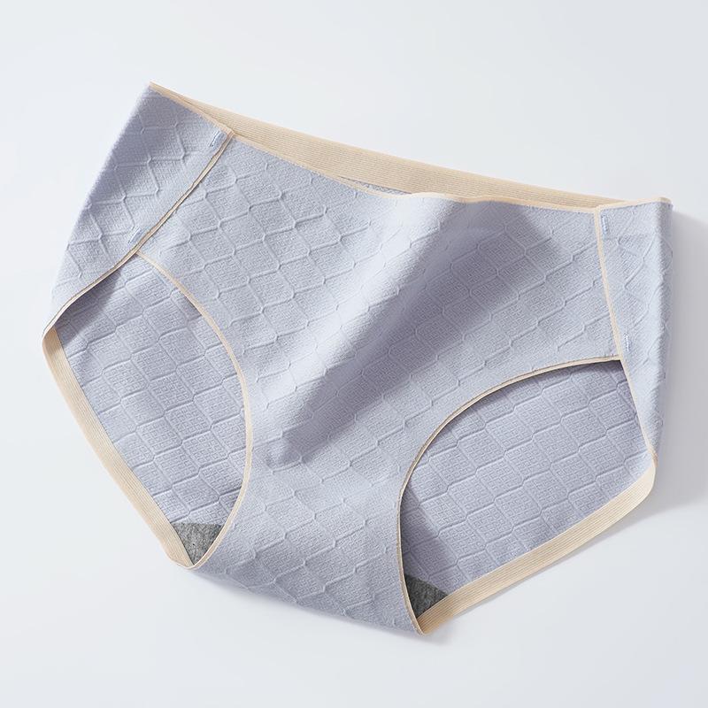 Large Size Women's Cotton Panties Women's Solid Color Briefs Comfortable Breathable Mid-waist Seamless Underpants