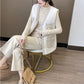 Temperament Lady Style Lamb Plush Vest Autumn and Winter New Tweed Stitching Vest Waistcoat Jacket Women