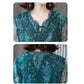 Dress Female Summer Five-point Sleeves Loose Mesh A-line Skirt Light Mature Style Foreign Style Large Size Skirt Summer
