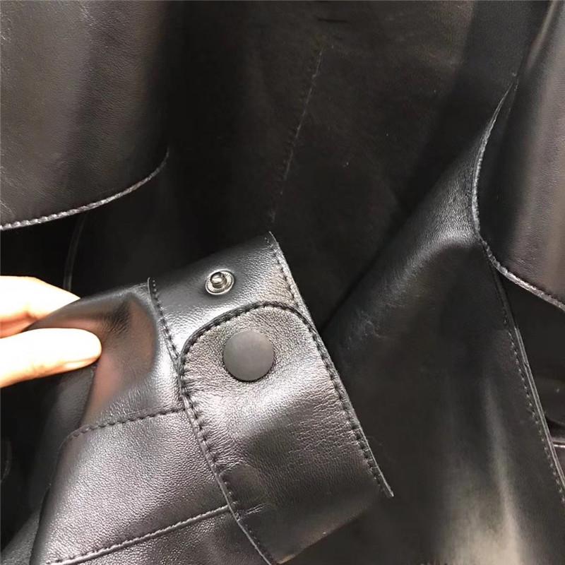 Women Faux Leather Jacket Soft Loose Vintage Biker Coat Short Pockets Motor PU Black Jacket Coats