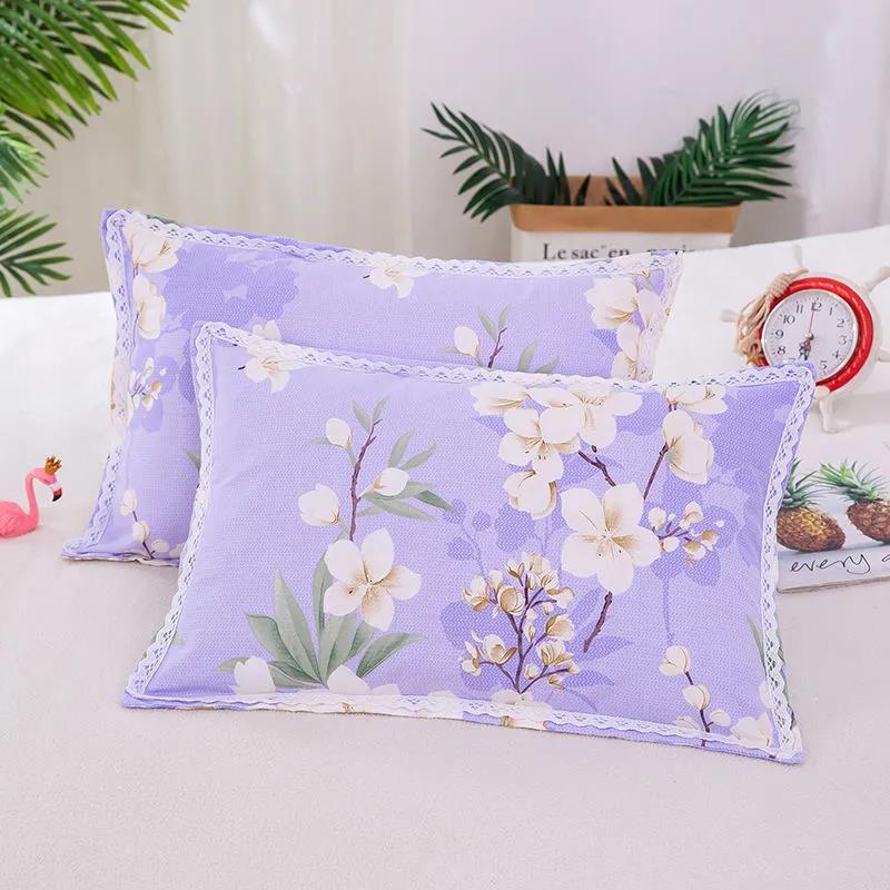 Thickened Warm Pillowcase Quilted 3D Coral Velvet Pillowcase Single and Double Pillowcase Paired 48*74cm