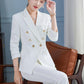 Spring and Autumn Suit Two-piece Suit Temperament Business Wear Fashion Casual Work Wear Formal Jacket Women