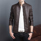 Autumn Men's PU Leather Jacket for Men Fitness Fashion Male Jacket Casaco Masculino Casual Coat Male