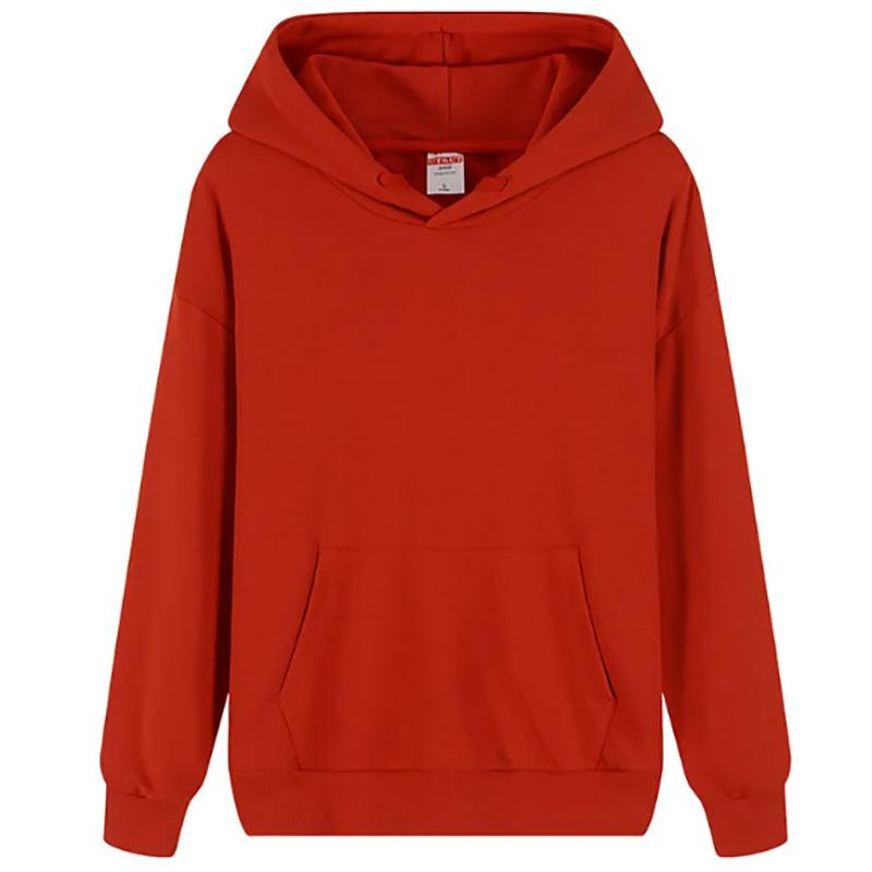 Macaron Pure Color Sweatshirts Loose and Lazy Pure Color Hooded Sweater Men Long-sleeved Sports Cotton Terry Soft Top
