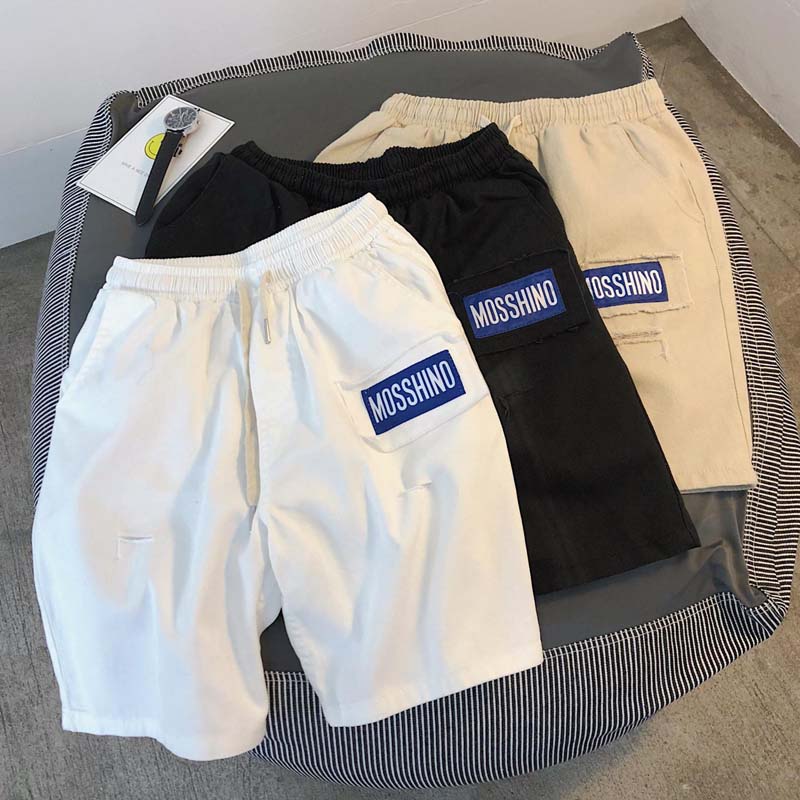 Summer Men's Loose Sports Wide-leg All-match Five-point Pants