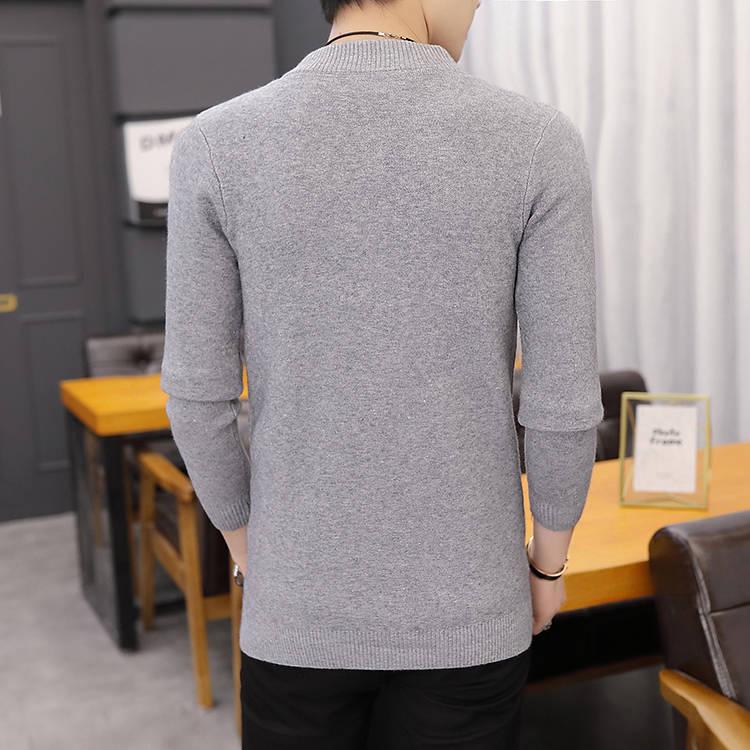 2019 Fashion Mens Sweater Male Cardigan Slim Fit Jumpers Knitwear Warm Autumn Casual Clothing Male