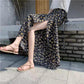 Loose Beach Skirt Half-length Skirt Summer Breathable Floral Pattern One-piece Lace-up Skirt Wrap Skirt Vacation Mid-length Floral Wrap Skirt