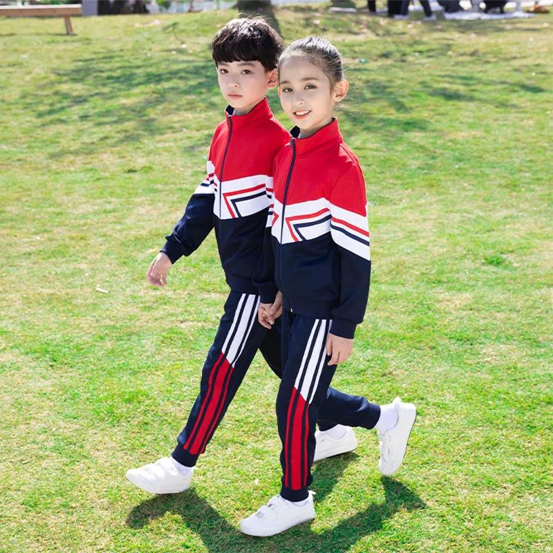 Primary School Uniforms Spring and Autumn Suits Children's First Grade Class Uniforms Kindergarten Uniforms Summer Games Clothing