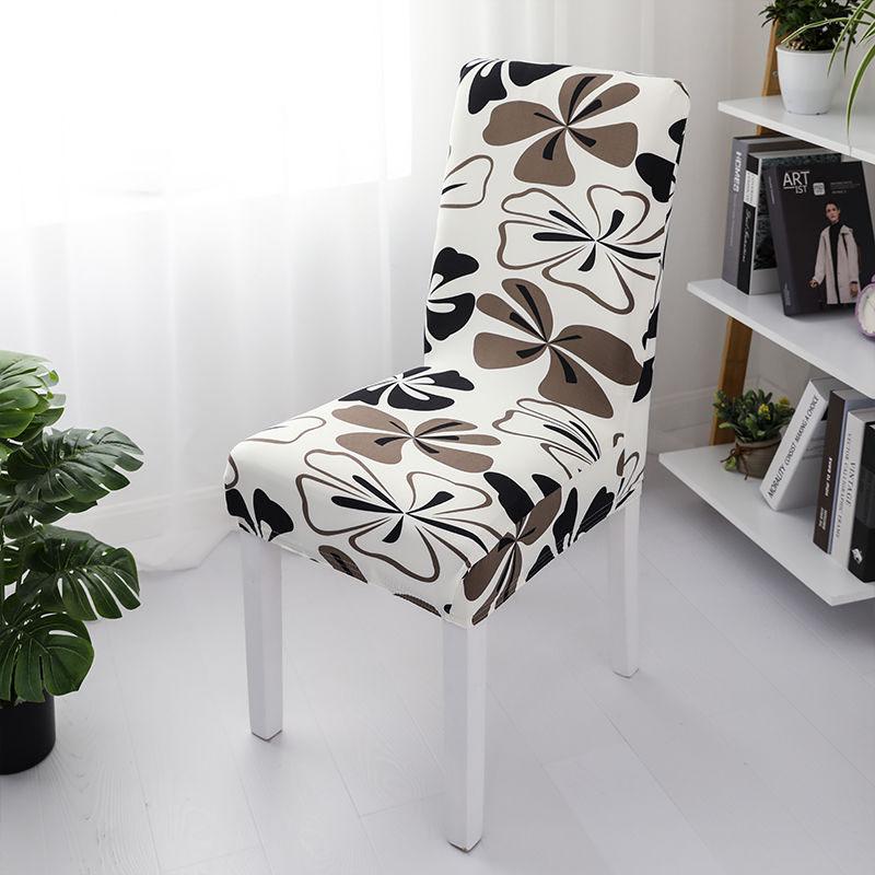 2/4/6pcs Printed Elastic Stretch Chair Cover Spandex Dinning Room Kitchen Chair Slipcovers Protector Case for Wedding Banquet Party