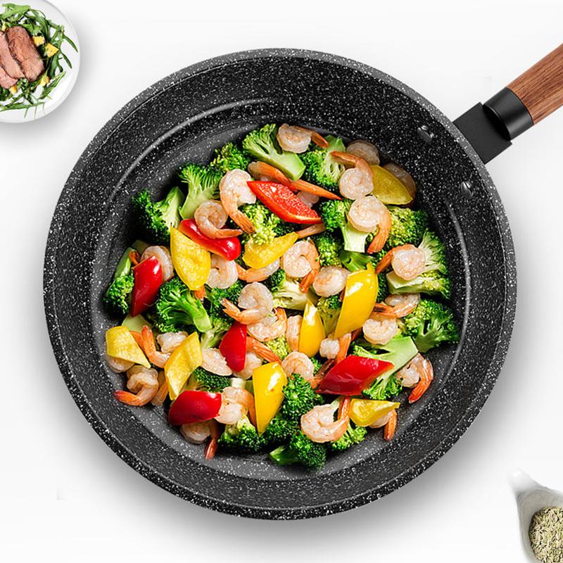 Maifan Stone Frying Pan Pan Non-stick Pan Induction Cooker Gas Stove Universal Cookware