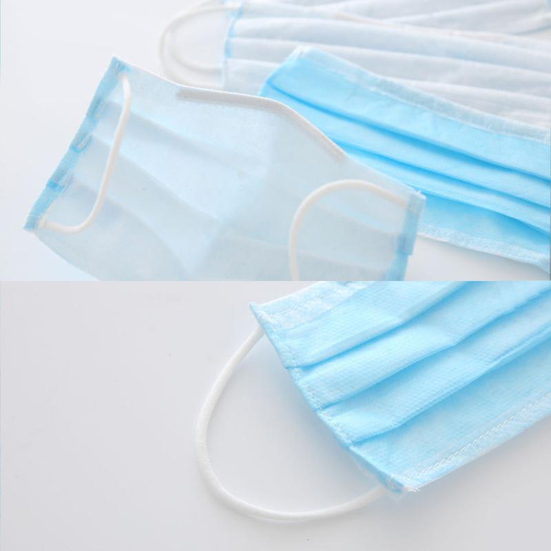 3 Layer Disposable Elastic Mouth Soft Breathable Hygiene Kids Face Mask for 4-10 Years Old Children