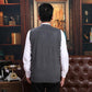 Spring and Autumn Middle-aged and Elderly Woolen Vest Men's Sleeveless Knitted Cardigan Spring and Autumn Thin Vest