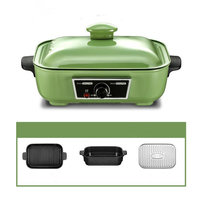 British Multi-function Cooking Pot Barbecue Meat Boiler Household Electric Pot for Frying and Cooking Fried Egg Barbecue Plate