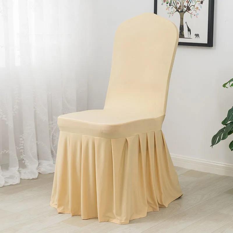 White Red Chair Cushion Cover Home Hotel Restaurant Wedding Banquet Elastic Chair Cover Dust Protection Stool Cover