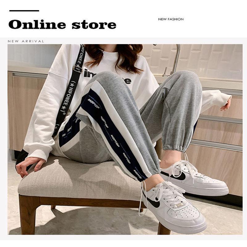 Sweatpants Women's Loose-fitting Feet Spring and Summer Plus Size All-match Thin Casual Pants