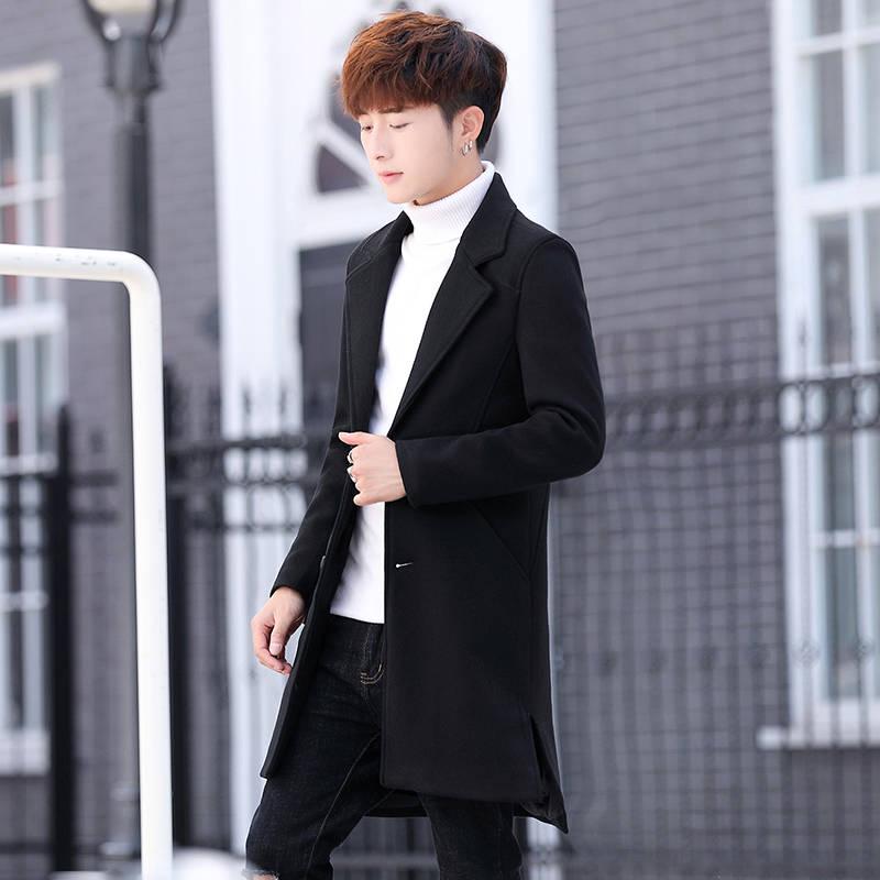 Winter Wool Coat Slim Fit Jackets Mens Casual Warm Outerwear Jacket and coat Men Pea Coat Size M-3X