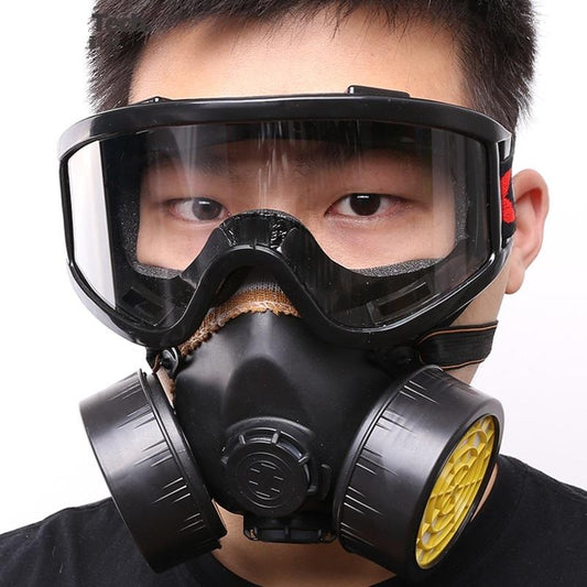 Adjustable Gas Mask Full Face Facepiece Painting Spraying Respirator For Gas Mask Respirator Filter
