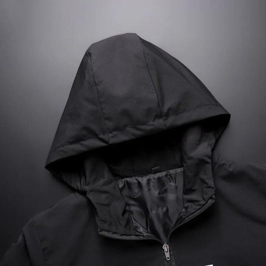 Sports and Leisure Jacket Loose Jacket Spring and Autumn Men's Jacket Youth Solid Color Hooded