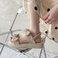 Outer Wear Sandals Female Summer Flat Bottom Fashion Student Fairy Style with Skirt