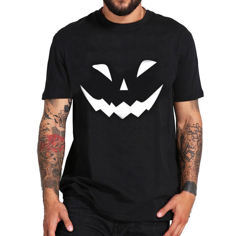 Evil Smile Print T-shirt Street Trend Personality Casual Thin Shirt Loose O-Neck Short Sleeve Tees Men Clothing Summer