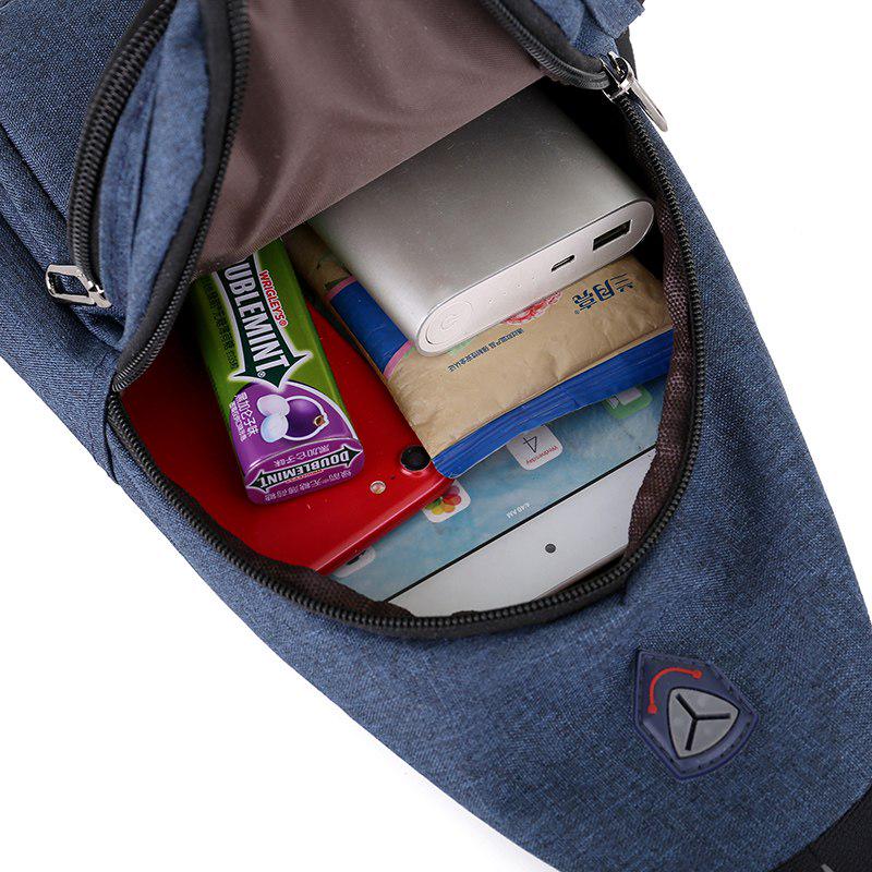 Summer Holiday Oxford Cloth Fabric Crossbody Bags For Men Messenger Chest Bag Pack Casual Bag Waterp