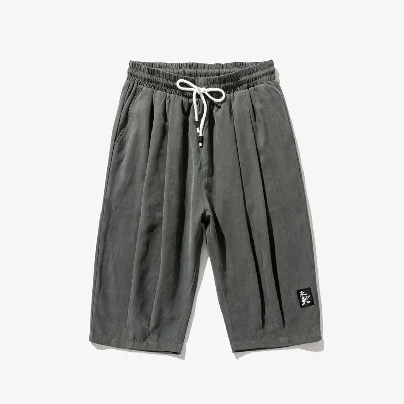 Summer Youth Men's Shorts Casual Pants Trend Large Size Loose Sports Cropped Pants Thin Section Plus Fat Shorts
