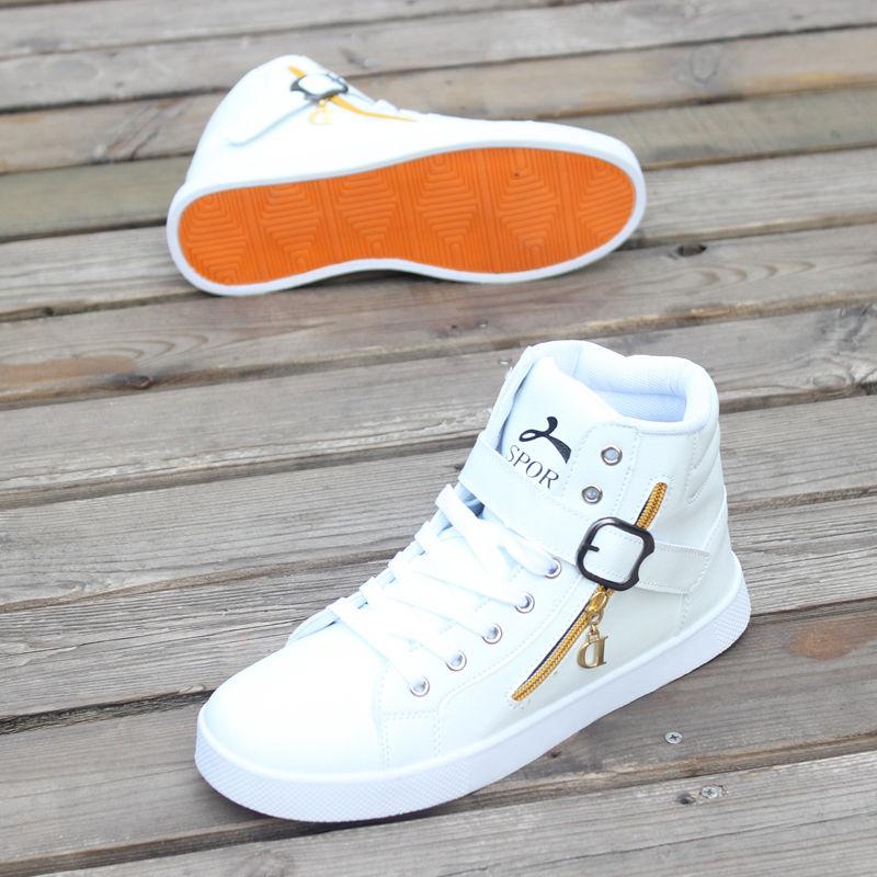 Increased 8CM men's sneakers All-match high-top shoes Casual Korean style trendy men's shoes