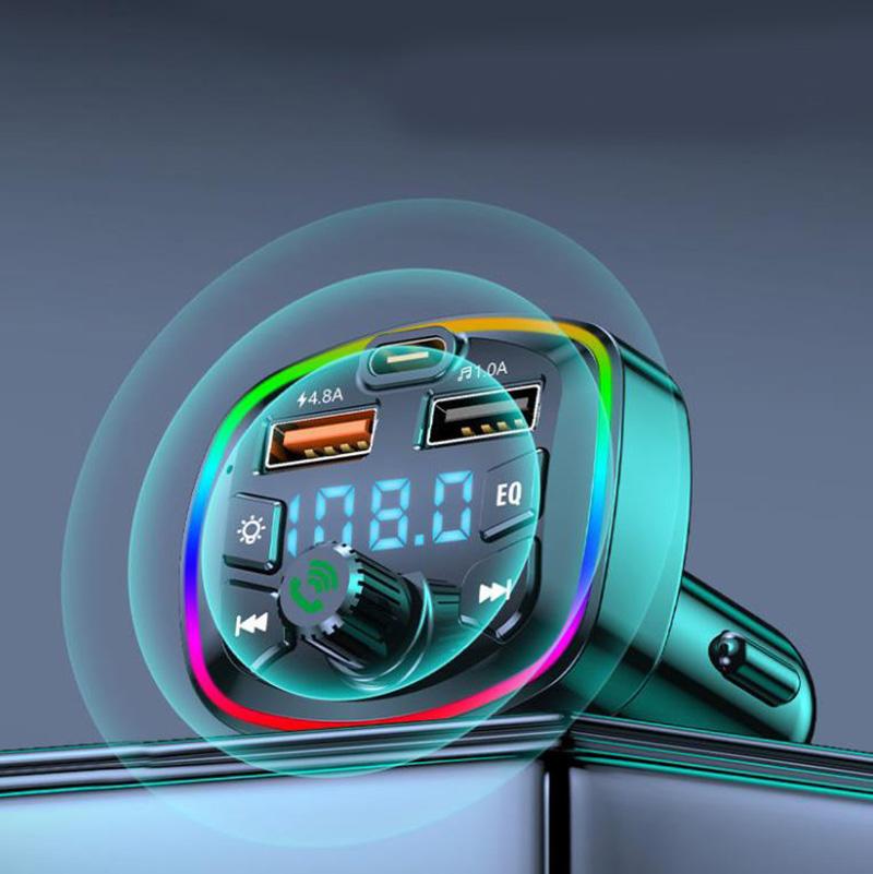 High Quality Bass Car MP3 Player Dual USB Port Fast Charger Car Bluetooth Receiver Smart Audio Car Accessories
