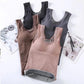 Sexy Winter Clothing Thermal Vest with Pad Women Velvet Warm Thermal Underwear Sleeveless Slim Seamless V Neck Lace Undershirt