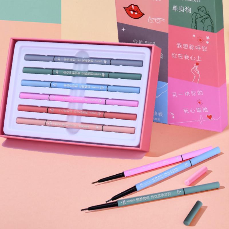 Lasting Eyebrows double Eyebrow Pencil women's super Fine super waterproof and sweatproof natural
