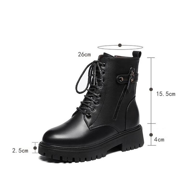Martin Boots Female Winter Plus Velvet Thick Snow Boots Flat Cotton Boots Warm Short Boots Velvet Shoes