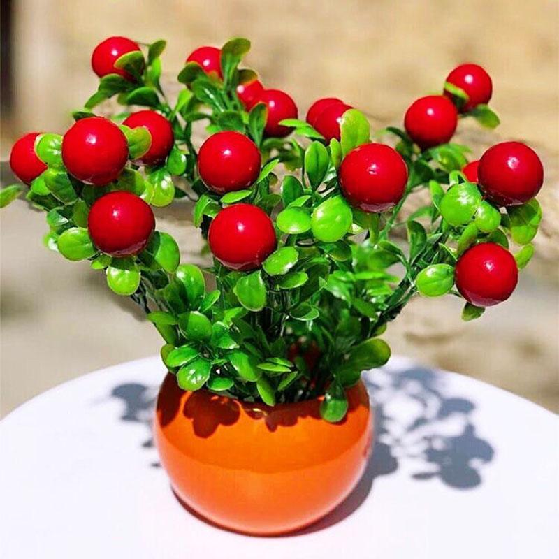 Artificial Flower Ceramic Set Fake Flowers Small Potted Plants Home Decorations Wedding Decoration Decorations Floral Art