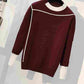 2pcs/set Knit 2 Piece Set Tracksuits Fall Winter Women Knit Pullover Sweater + Elastic Pants 2 Piece Set Sporting Suit Female