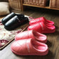 Winter Platform Slippers Women Leather Waterproof Plus Size Mens Thick Fleece Warm Cotton Shoes Home Indoor Casual Non Slip Slides  Winter Slipper