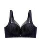 Large Size Ultra-thin Underwear Women's Summer No Steel Ring Breathable Bra Thin Section Big Breasts Show Small Breasts Sexy Bra