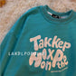New Spring Round Neck Sweater Men and Women Retro Wild Casual Couple Long-sleeved Shirt
