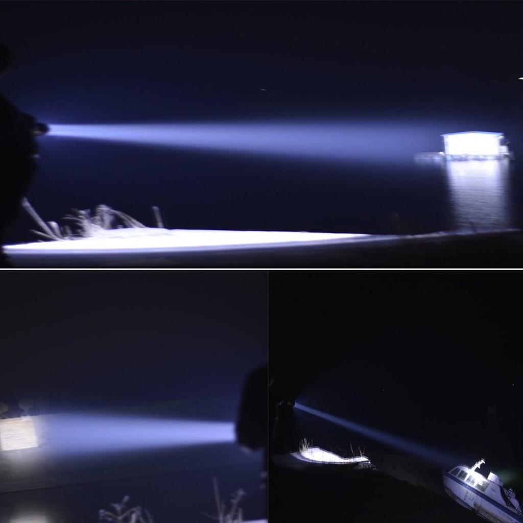Super Bright Searchlight Handheld Portable Spotlight Rechargeable Flashlight
