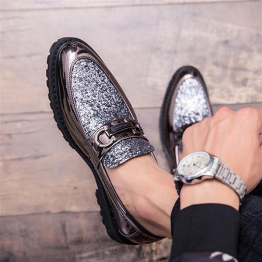 Formal Leather Italian Pointed Toe Men Shoes For Wedding Dress Oxfords Italy British Style Pointy