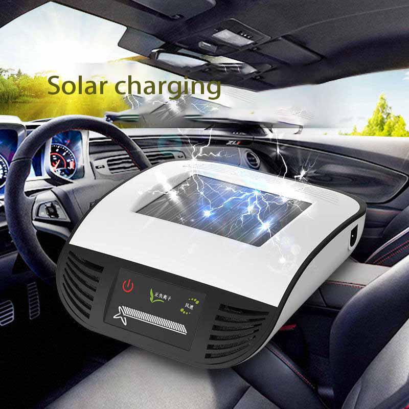 Solar vehicle air purifier Negative ions in cars In addition to formaldehyde PM2.5 deodorization