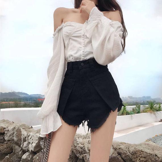 WTEMPO Brand Short Pants Women Casual Skinny Jean Denim Short Pants